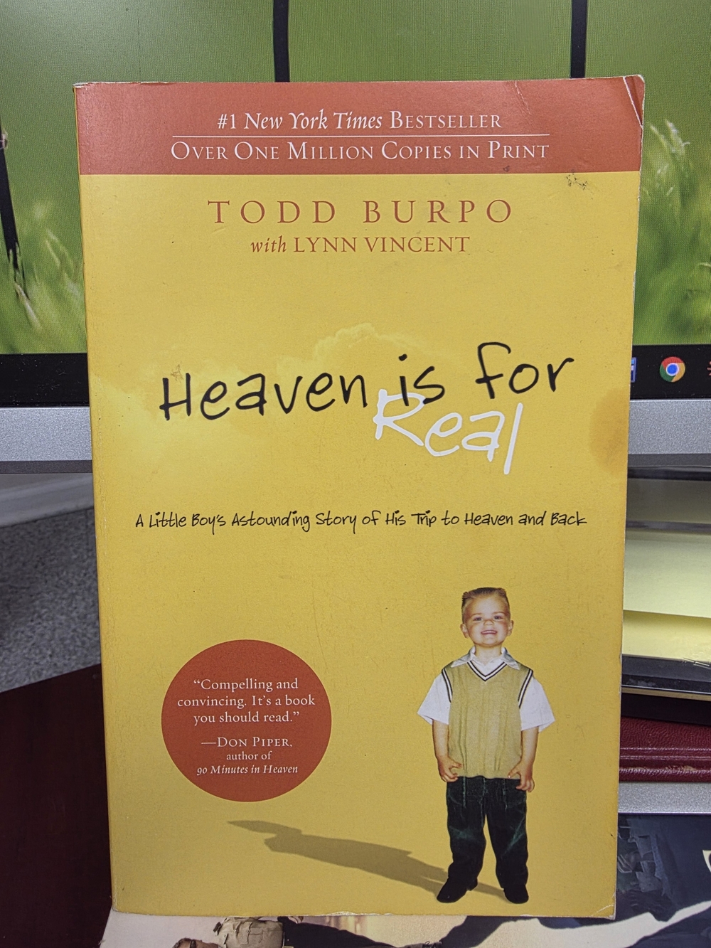 Heaven Is for Real Book - Yellow Cover